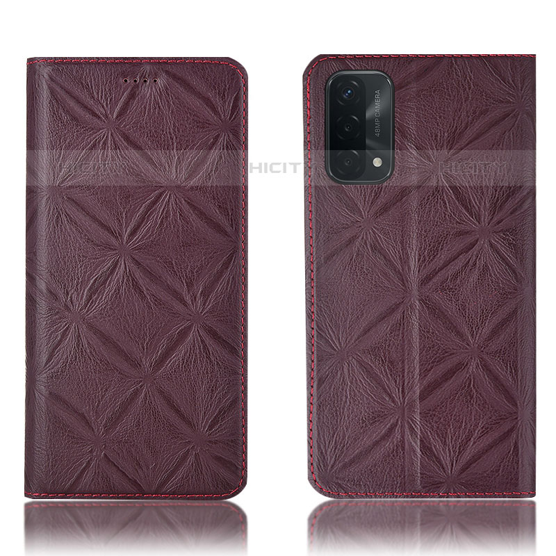 Custodia Portafoglio In Pelle Cover con Supporto H19P per Oppo A93 5G Rosso Rosa