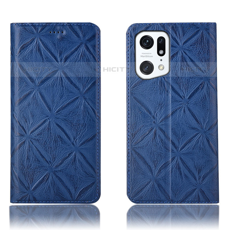 Custodia Portafoglio In Pelle Cover con Supporto H19P per Oppo Find X5 Pro 5G