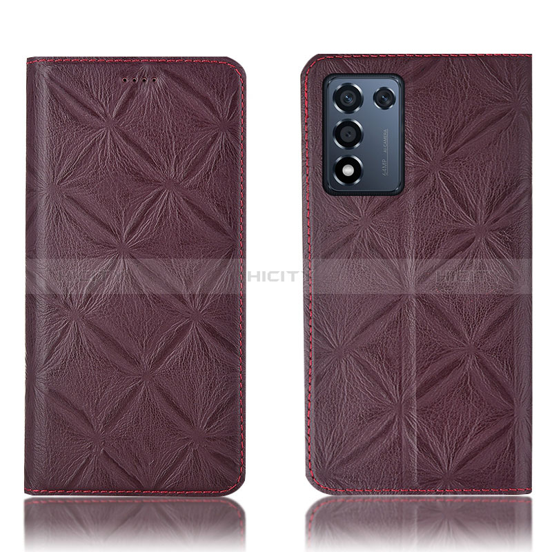 Custodia Portafoglio In Pelle Cover con Supporto H19P per Oppo K9S 5G