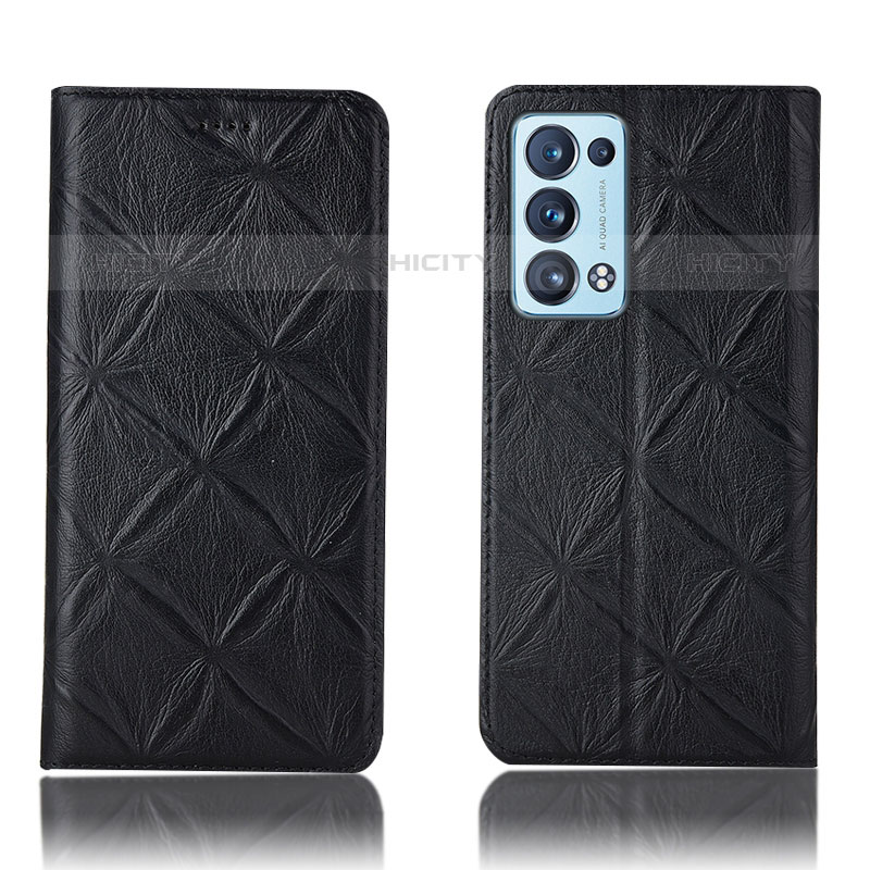 Custodia Portafoglio In Pelle Cover con Supporto H19P per Oppo Reno6 Pro+ Plus 5G