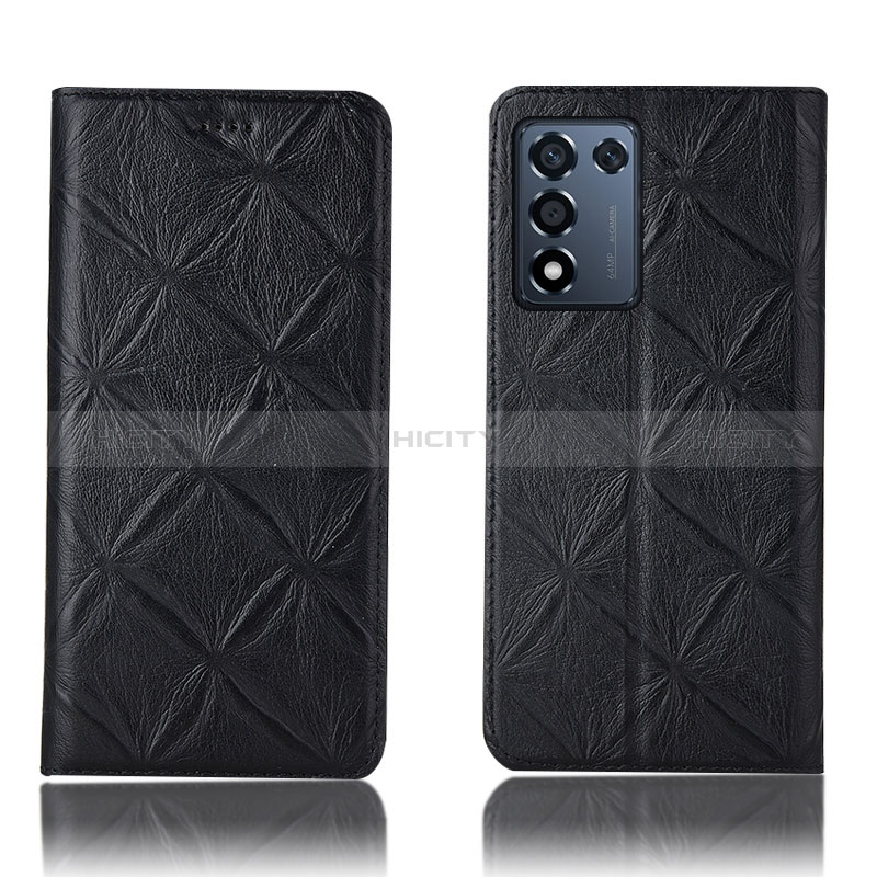 Custodia Portafoglio In Pelle Cover con Supporto H19P per Realme 9 SE 5G Nero