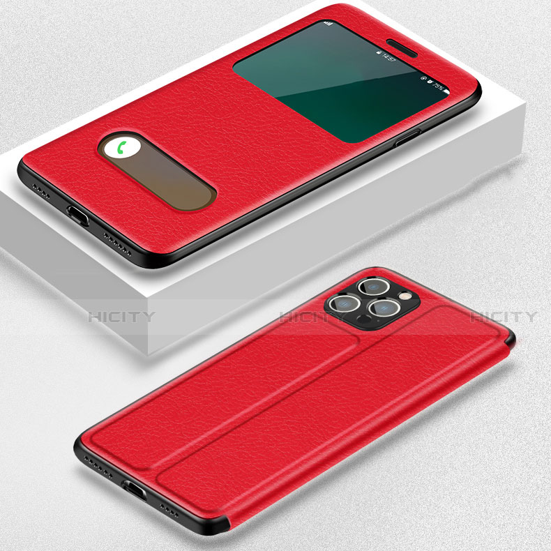 Custodia Portafoglio In Pelle Cover con Supporto H20 per Apple iPhone 13 Pro Max Rosso