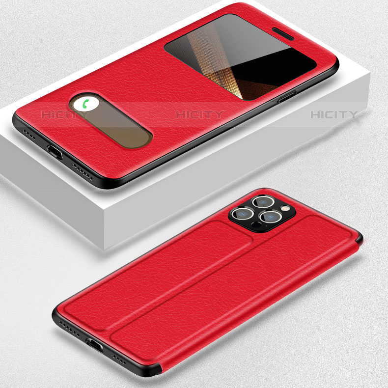 Custodia Portafoglio In Pelle Cover con Supporto H20 per Apple iPhone 15 Pro Max Rosso