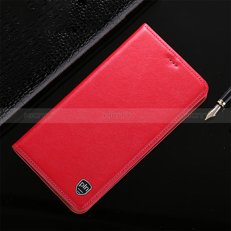 Custodia Portafoglio In Pelle Cover con Supporto H21P per Asus ROG Phone 5 ZS673KS Rosso