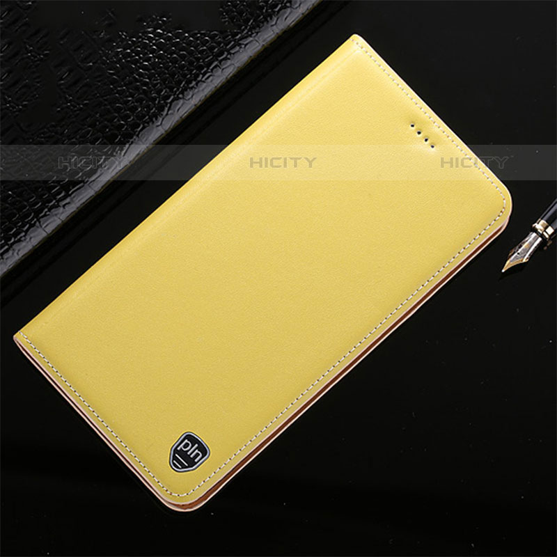 Custodia Portafoglio In Pelle Cover con Supporto H21P per Google Pixel 8 5G Giallo