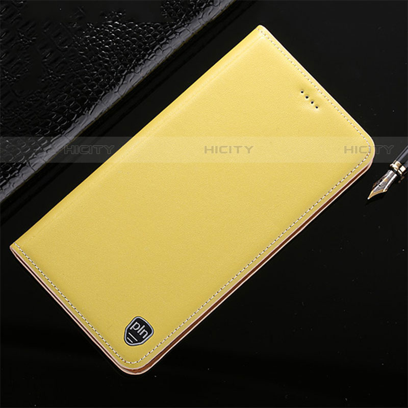 Custodia Portafoglio In Pelle Cover con Supporto H21P per Motorola Moto Edge S 5G Giallo