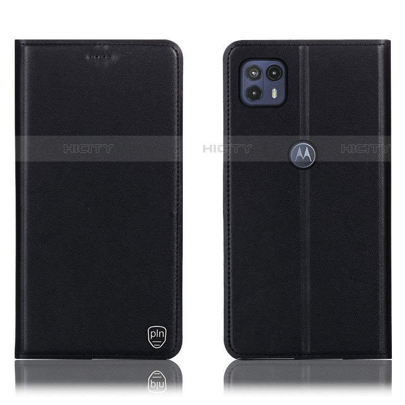 Custodia Portafoglio In Pelle Cover con Supporto H21P per Motorola Moto G50 5G Nero