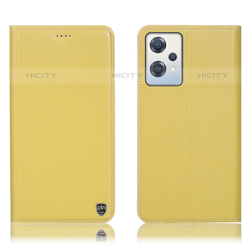 Custodia Portafoglio In Pelle Cover con Supporto H21P per OnePlus Nord CE 2 Lite 5G Giallo