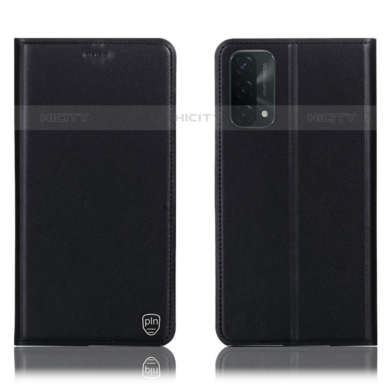 Custodia Portafoglio In Pelle Cover con Supporto H21P per OnePlus Nord N200 5G Nero