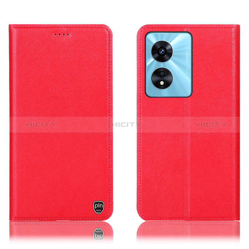 Custodia Portafoglio In Pelle Cover con Supporto H21P per Oppo A1 Pro 5G Rosso