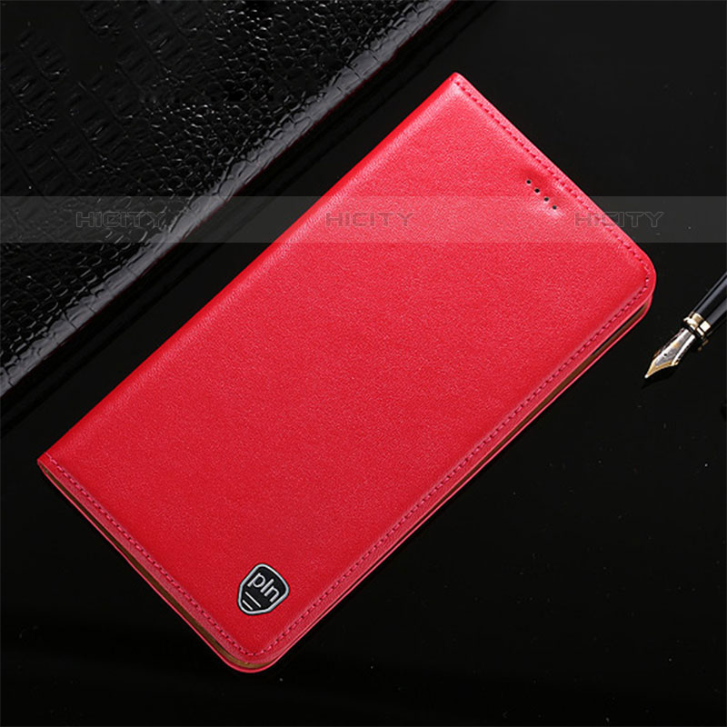 Custodia Portafoglio In Pelle Cover con Supporto H21P per Oppo A11s Rosso