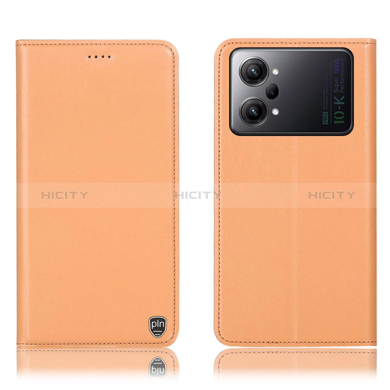 Custodia Portafoglio In Pelle Cover con Supporto H21P per Oppo K10 Pro 5G Arancione