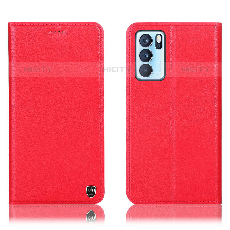 Custodia Portafoglio In Pelle Cover con Supporto H21P per Oppo Reno6 Pro 5G India