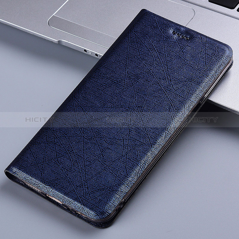 Custodia Portafoglio In Pelle Cover con Supporto H22P per Asus ZenFone 10 Blu