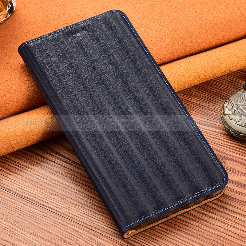 Custodia Portafoglio In Pelle Cover con Supporto H23P per Samsung Galaxy Note 20 5G Blu