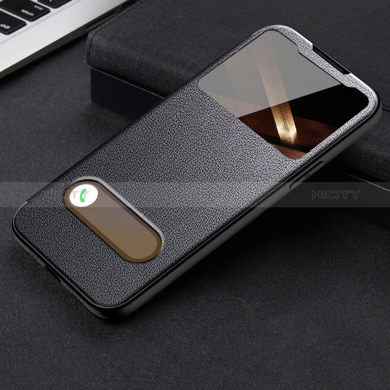 Custodia Portafoglio In Pelle Cover con Supporto H24 per Apple iPhone 14 Pro Max Nero