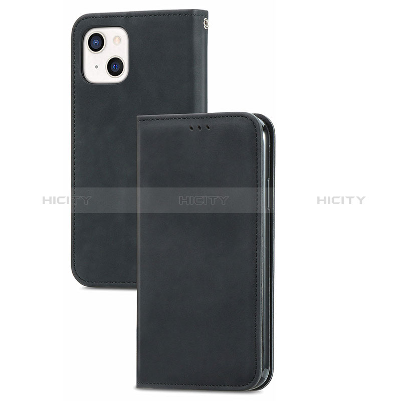 Custodia Portafoglio In Pelle Cover con Supporto H30 per Apple iPhone 15 Nero