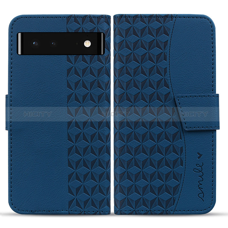 Custodia Portafoglio In Pelle Cover con Supporto HF1 per Google Pixel 6 5G