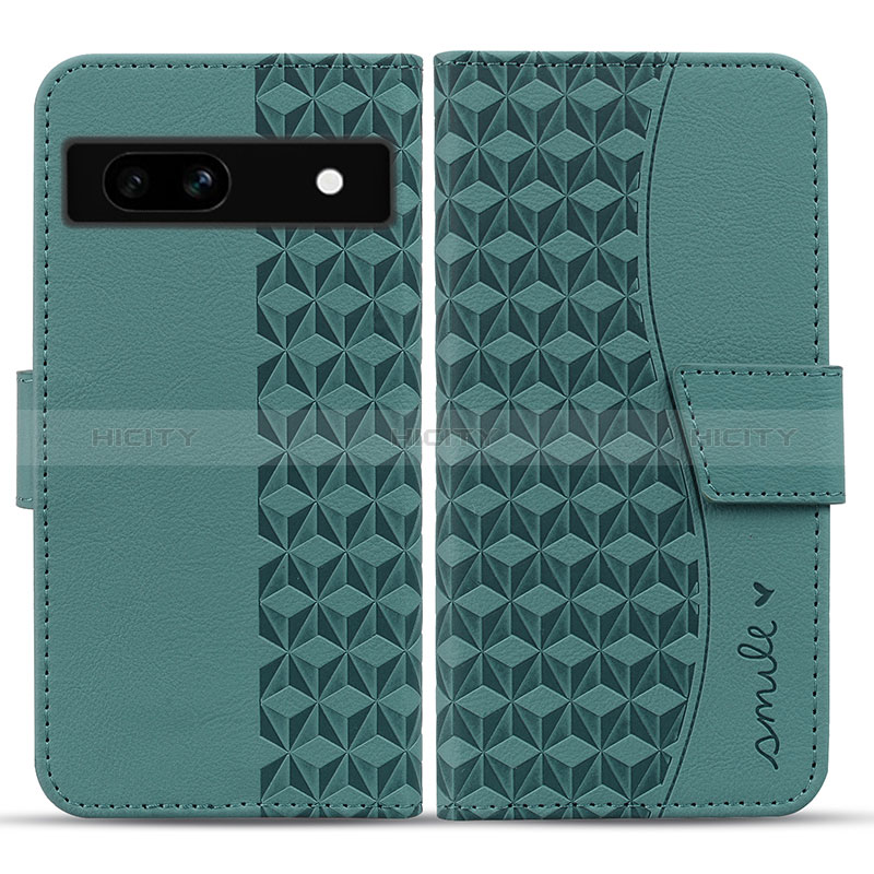 Custodia Portafoglio In Pelle Cover con Supporto HF1 per Google Pixel 7a 5G