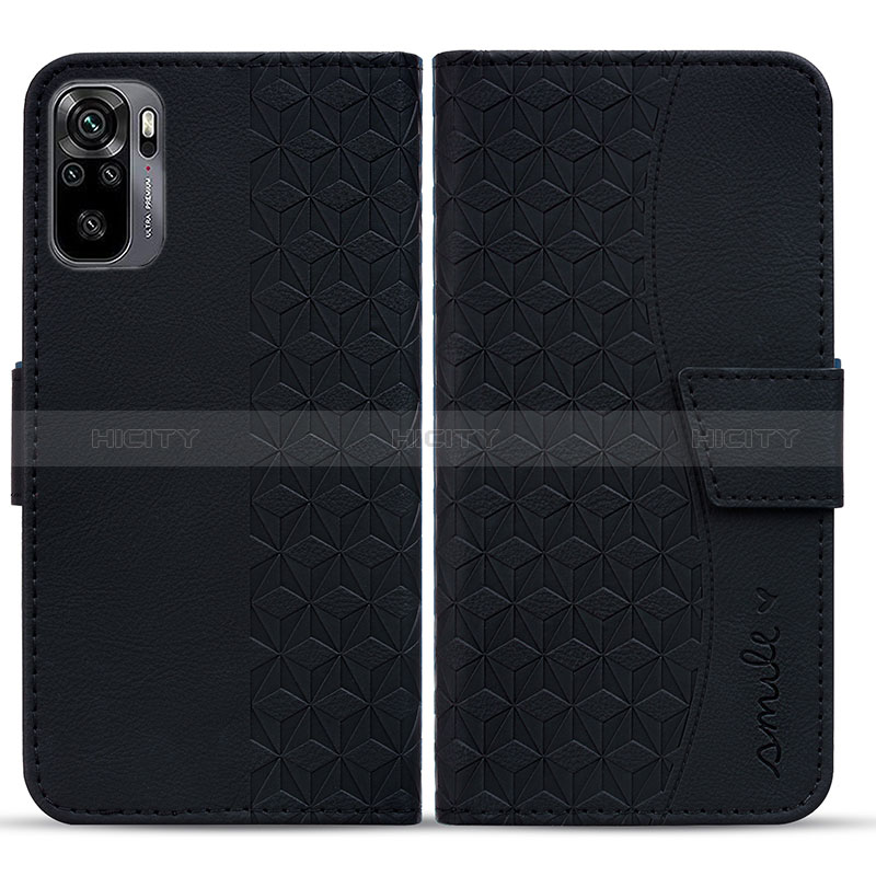 Custodia Portafoglio In Pelle Cover con Supporto HF1 per Xiaomi Redmi Note 10 4G