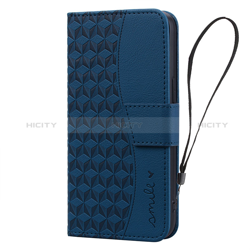 Custodia Portafoglio In Pelle Cover con Supporto HF2 per Apple iPhone 14 Pro Blu