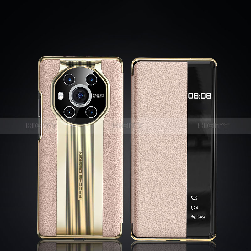 Custodia Portafoglio In Pelle Cover con Supporto JB2 per Huawei Honor Magic3 5G Oro