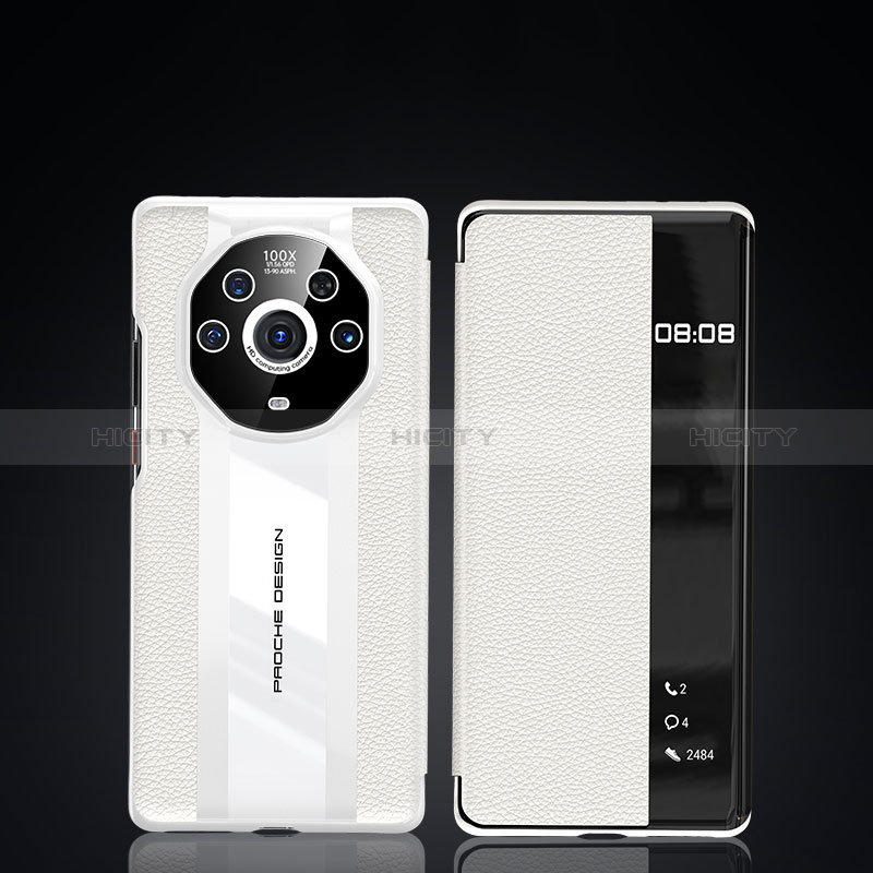 Custodia Portafoglio In Pelle Cover con Supporto JB3 per Huawei Honor Magic3 Pro+ Plus 5G Bianco
