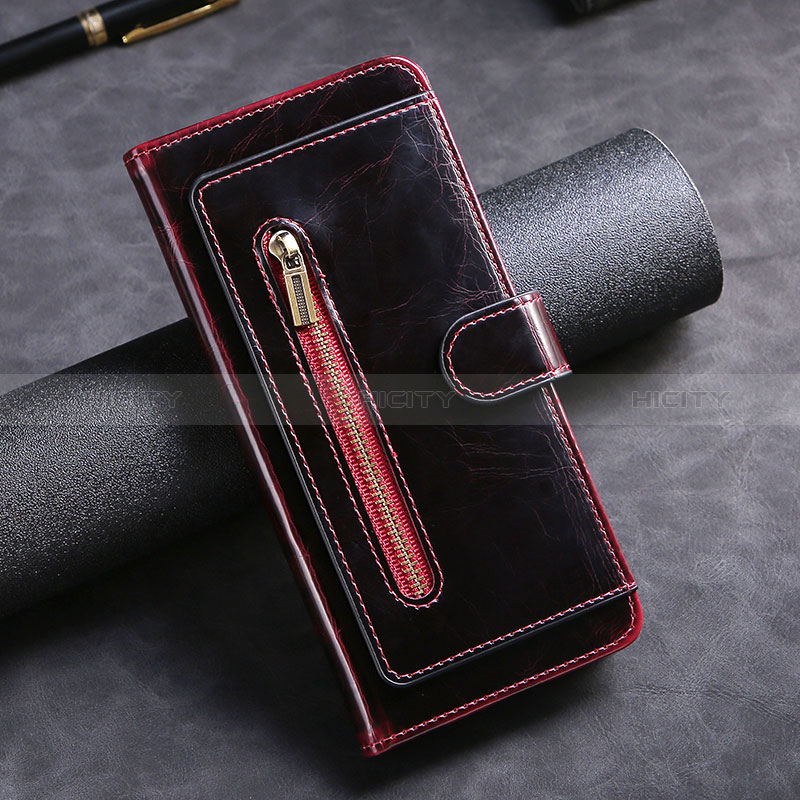 Custodia Portafoglio In Pelle Cover con Supporto JDK per Xiaomi Mi 11i 5G Rosso