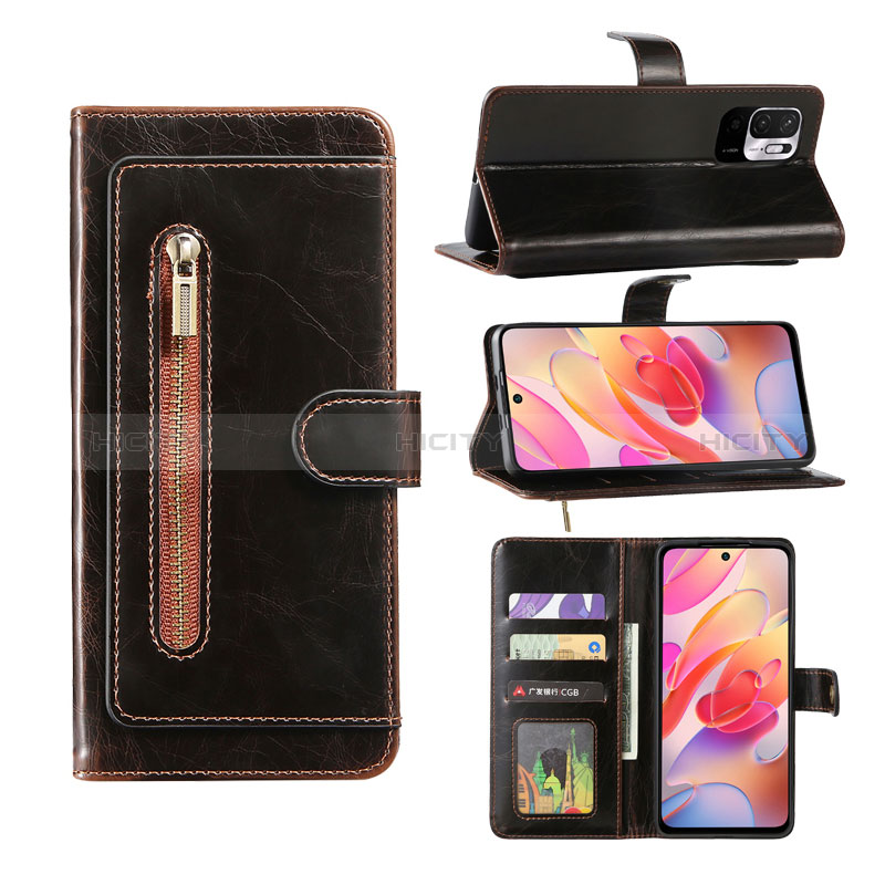 Custodia Portafoglio In Pelle Cover con Supporto JDK per Xiaomi Redmi Note 10 5G