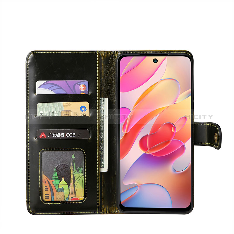 Custodia Portafoglio In Pelle Cover con Supporto JDK per Xiaomi Redmi Note 10 5G