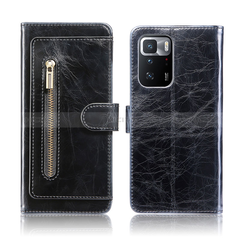 Custodia Portafoglio In Pelle Cover con Supporto JDK per Xiaomi Redmi Note 10 Pro 5G