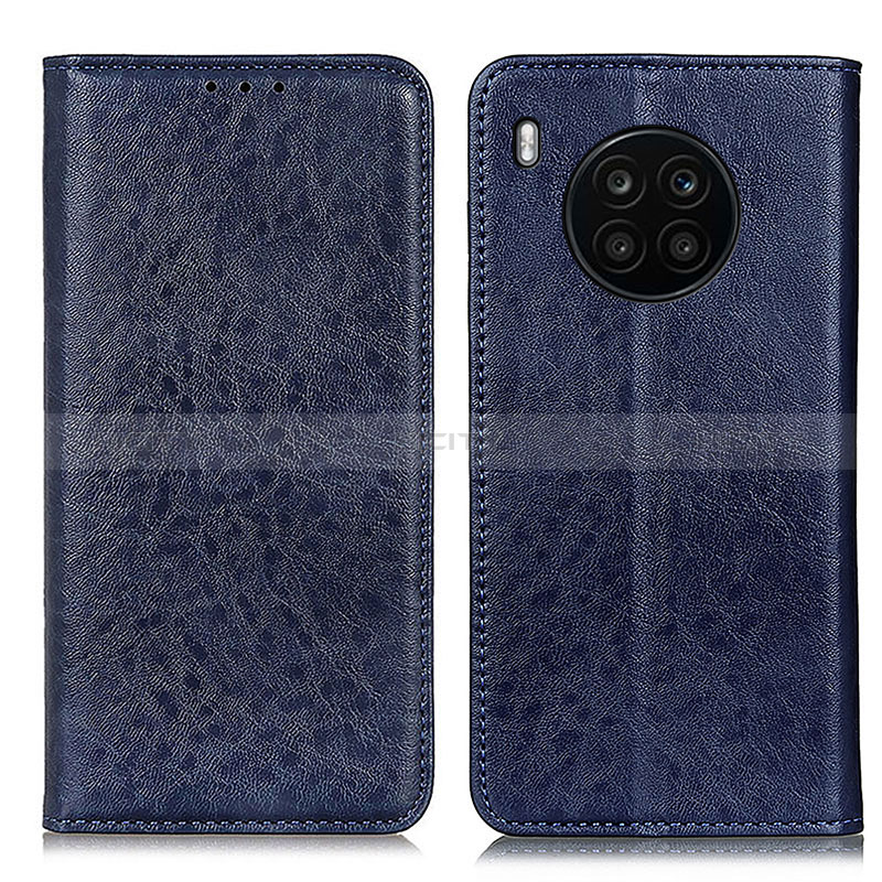 Custodia Portafoglio In Pelle Cover con Supporto K01Z per Huawei Honor 50 Lite Blu