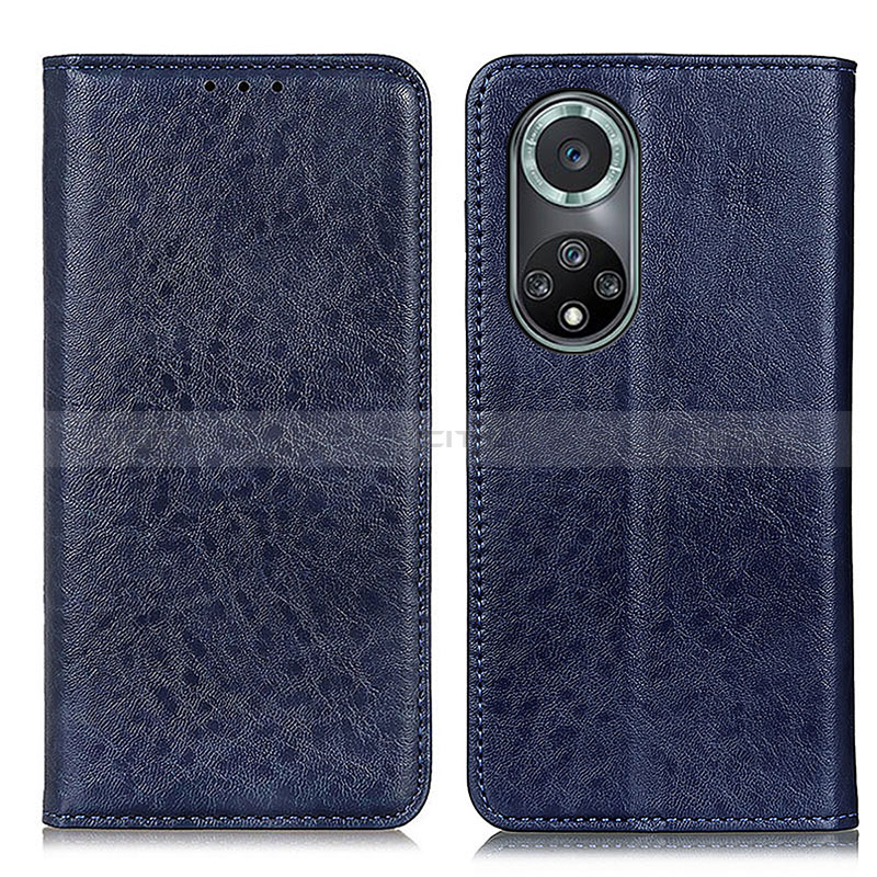 Custodia Portafoglio In Pelle Cover con Supporto K01Z per Huawei Honor 50 Pro 5G Blu