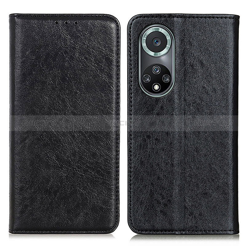 Custodia Portafoglio In Pelle Cover con Supporto K01Z per Huawei Honor 50 Pro 5G Nero