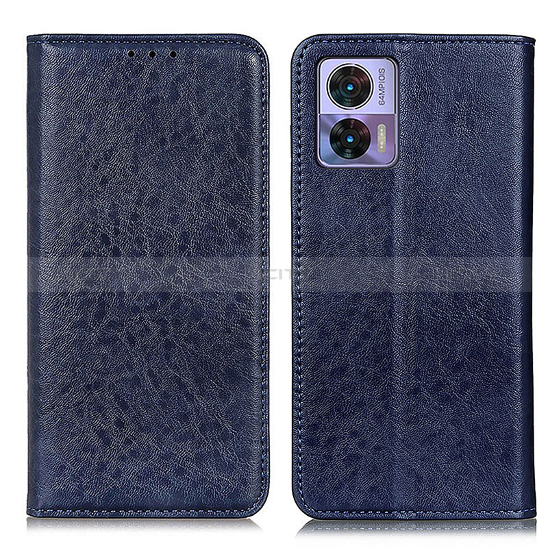 Custodia Portafoglio In Pelle Cover con Supporto K01Z per Motorola Moto Edge 30 Lite 5G Blu