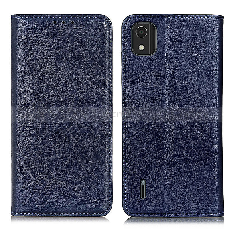 Custodia Portafoglio In Pelle Cover con Supporto K01Z per Nokia C2 2nd Edition Blu