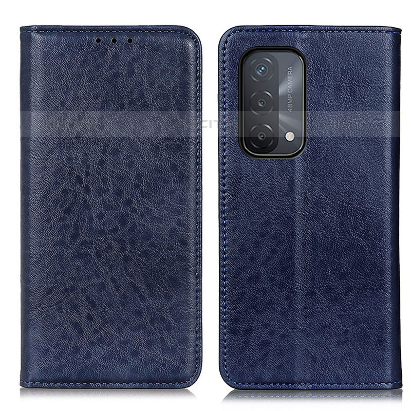 Custodia Portafoglio In Pelle Cover con Supporto K01Z per OnePlus Nord N200 5G Blu