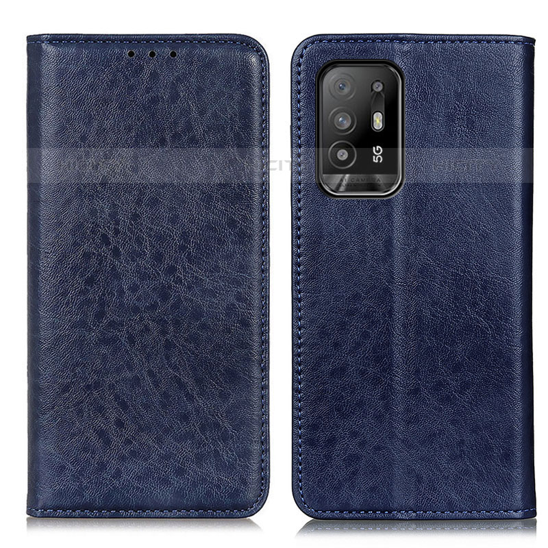 Custodia Portafoglio In Pelle Cover con Supporto K01Z per Oppo A94 5G Blu