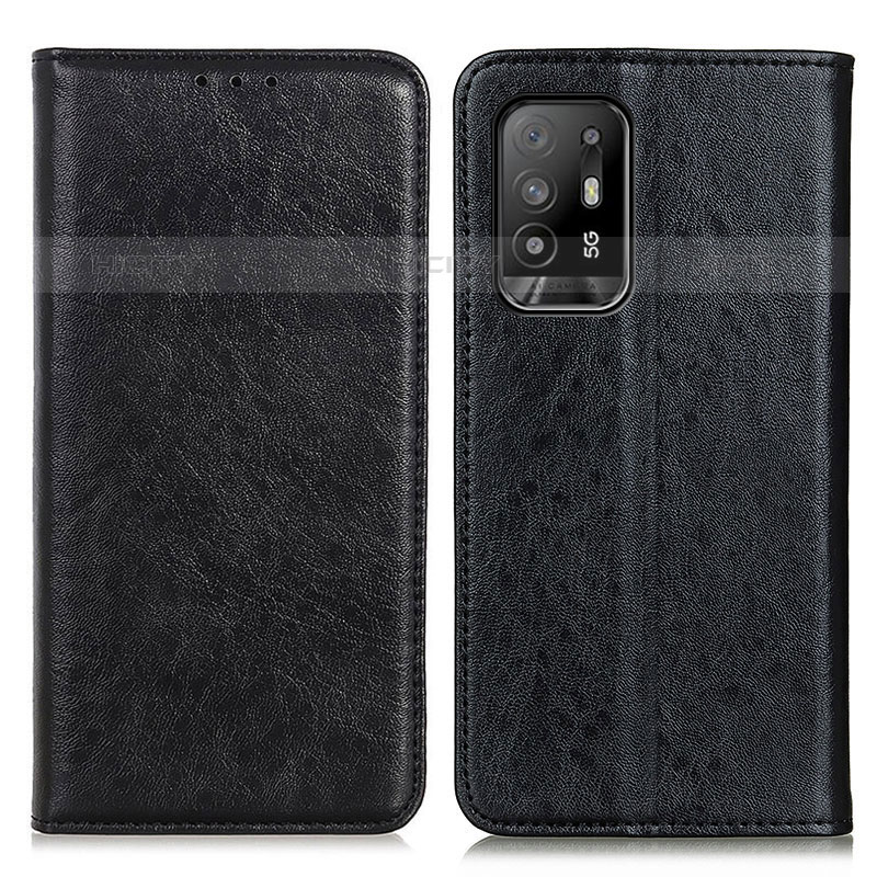 Custodia Portafoglio In Pelle Cover con Supporto K01Z per Oppo A94 5G Nero