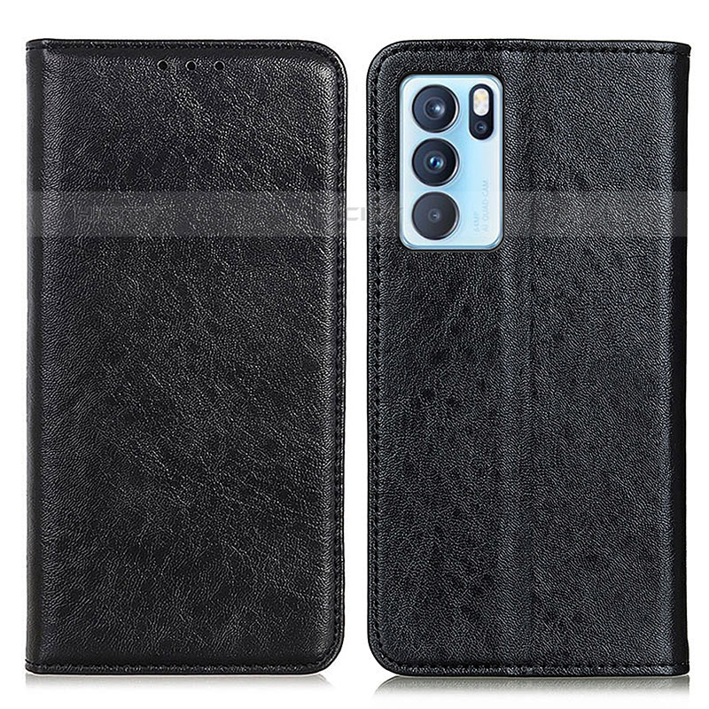 Custodia Portafoglio In Pelle Cover con Supporto K01Z per Oppo Reno6 Pro 5G India