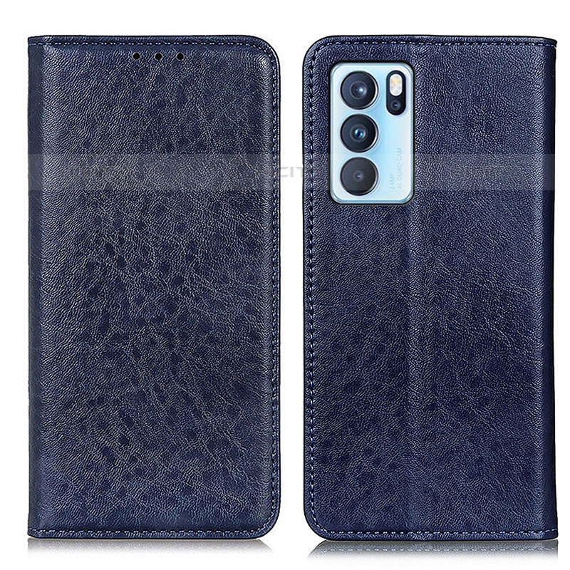 Custodia Portafoglio In Pelle Cover con Supporto K01Z per Oppo Reno6 Pro 5G India