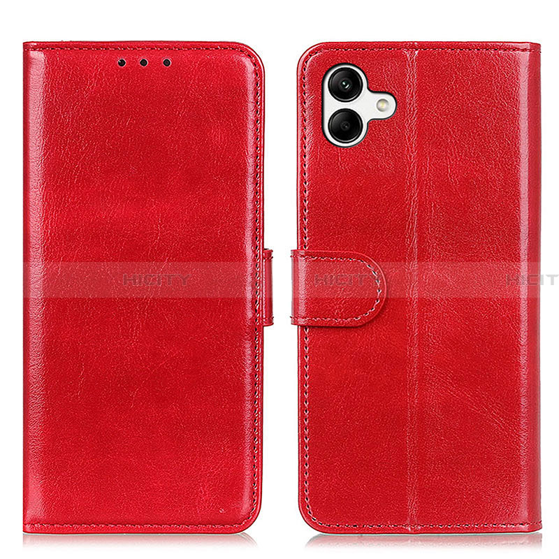 Custodia Portafoglio In Pelle Cover con Supporto K01Z per Samsung Galaxy A05 Rosso