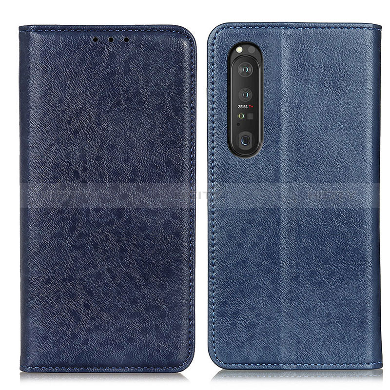 Custodia Portafoglio In Pelle Cover con Supporto K01Z per Sony Xperia 1 III