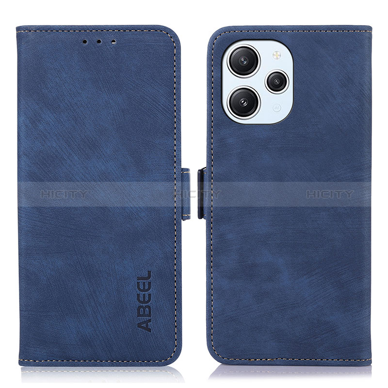 Custodia Portafoglio In Pelle Cover con Supporto K01Z per Xiaomi Redmi 12 4G Blu