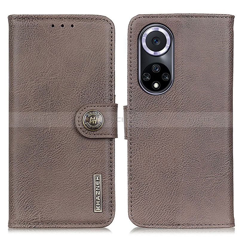 Custodia Portafoglio In Pelle Cover con Supporto K02Z per Huawei Honor 50 5G Grigio