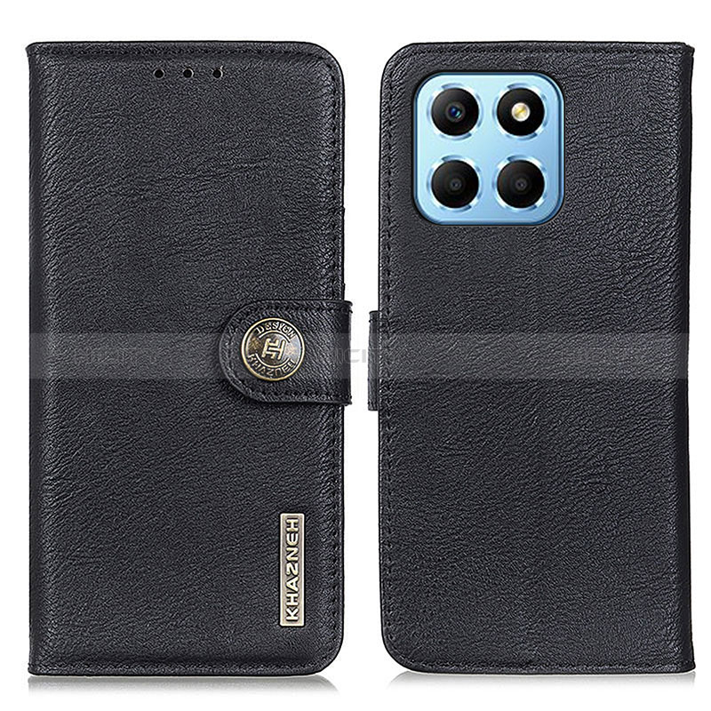 Custodia Portafoglio In Pelle Cover con Supporto K02Z per Huawei Honor X6 Nero