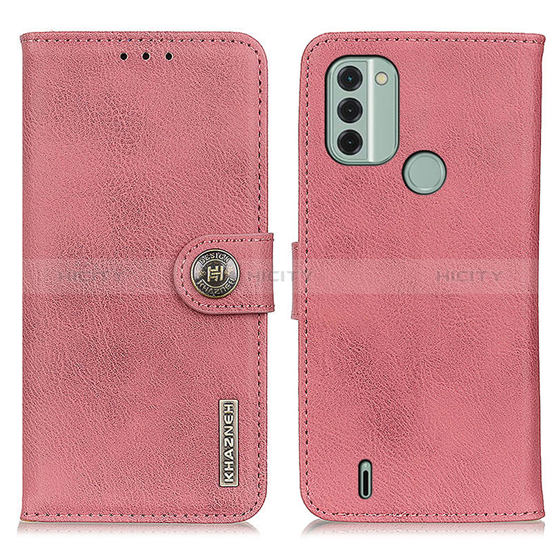 Custodia Portafoglio In Pelle Cover con Supporto K02Z per Nokia C31 Rosa