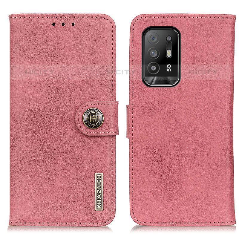 Custodia Portafoglio In Pelle Cover con Supporto K02Z per Oppo A94 5G Rosa