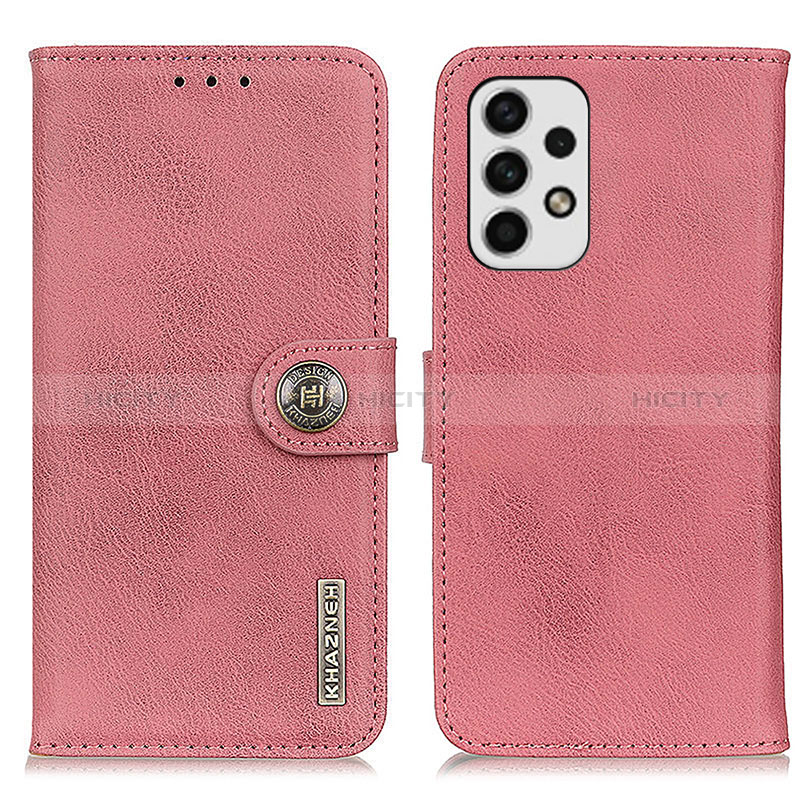 Custodia Portafoglio In Pelle Cover con Supporto K02Z per Samsung Galaxy A23 5G Rosa