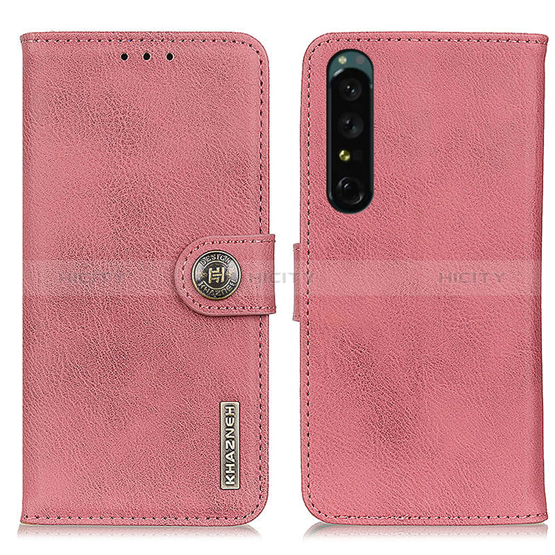 Custodia Portafoglio In Pelle Cover con Supporto K02Z per Sony Xperia 1 IV